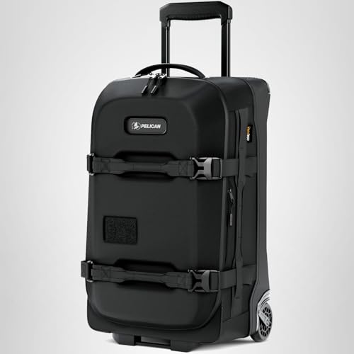 Pelican Aegis Luggage - Carry On Duffel Bag with Wheels - 22 Inch Carry On Bag - Airline Approved (Black)