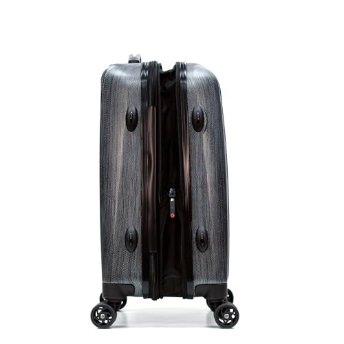 Olympia U.S.A. Aerolite Expandable Lightweight Hardside Double 4 Wheel Spinner Luggage Suitcase with TSA Lock 21-inch Carry On
