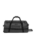 Eastpak Duffel Pack Wheel M – 60L Wheeled Duffel with Telescopic Handle, Convertible Backpack Straps, Weatherproof Finish & Gear Loops, Tarp Black
