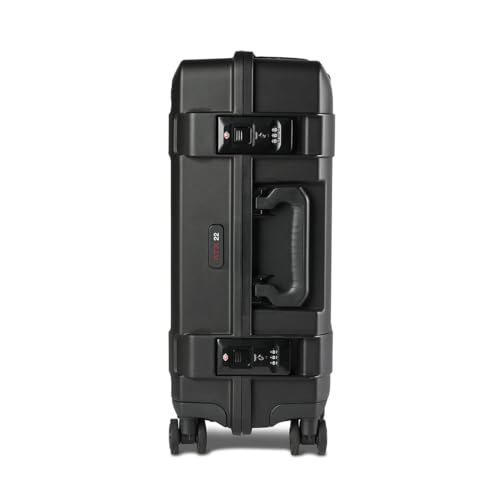 Pelican ATX 22" Waterproof Wheeled Carry-On Travel Hard Case, Black, Bundle with AirTag, Power Bank, Wall Charger
