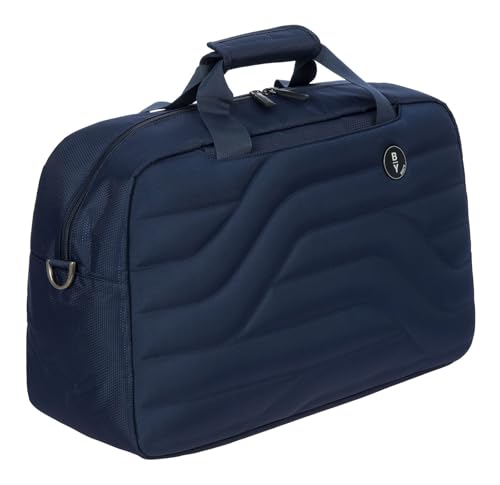 Bric's B|Y Ulisse Duffel Bag - Luxury Weekender Bags for Women and Men - Premium Carry On Bag and Overnight Bags - The Perfect Personal Item Bag for Travel - Ocean Blue