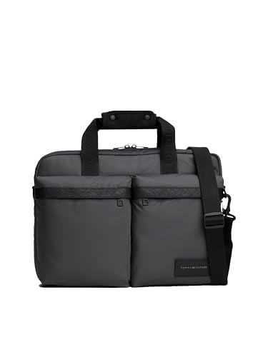 Tommy Hilfiger Mens Repreve Computer Bag,DARK GREY One Size