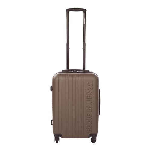 Eddie Bauer Flatiron Carry-On 22" Luggage | Hardside | Spinner Wheels | Expandable | Lightweight | Travel Essentials - Dark Fatigue