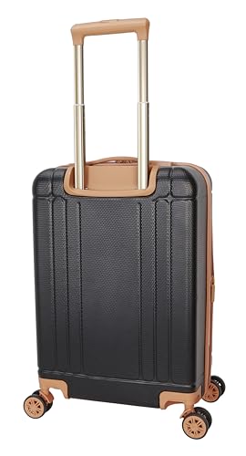 Dockers Hooper Hardside Expandable 8-Wheel Spinner Travel Carry On Luggage, 20-Inch, Black