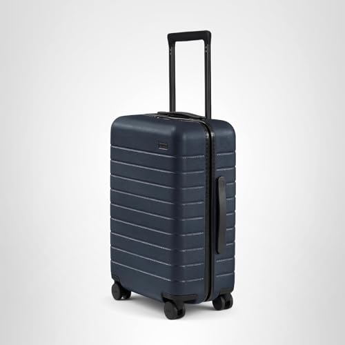 Away Carry-On Luggage - 22-Inch Lightweight Hardside Suitcase with 360° Spinner Wheels, Interior Compression System, TSA-Approved Lock - Navy Blue