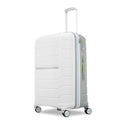 Samsonite Freeform Medium Luggage with Dual 360° Spinner Wheels - Checked Suitcase - TSA Lock, Airline-Approved - Lightweight Durable Polypropylene Expandable Hardshell - White/Grey