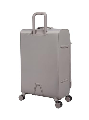 It Luggage Lustrous Luxe 28" Softside Checked 8 Wheel Spinner, Moon Rock
