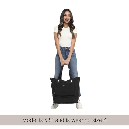 Baggallini Women's Carryall Expandable Packable Tote, French Navy