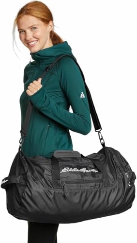 Eddie Bauer Stowaway Packable Duffel Bag | Travel | Foldable | Lightweight | Durable | Ripstop Polyester, 45L, Marine