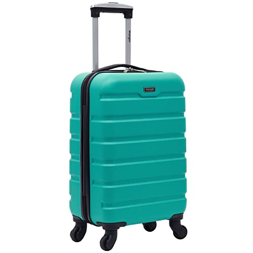 Wrangler 22" Hardside Spinner Carry-On Luggage, Teal