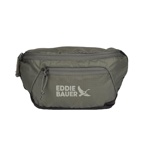 Eddie Bauer Stowaway Packable Waistpack | Sling | Fanny Pack | Travel | Foldable | Lightweight | Outdoor | 1L Ripstop Polyester - Spruce Green