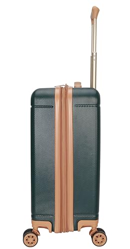Dockers Hooper Hardside Expandable 8-Wheel Spinner Travel Carry On Luggage, 20-Inch, Ponderosa Pine