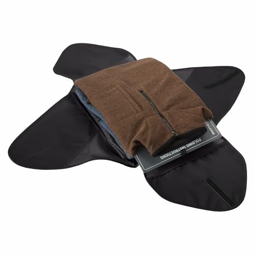 Eagle Creek Pack-It Reveal Garment Folder - Travel Garment Bag with Compression Wings to Maximize Luggage Space - Convenient Top Handle - Quick Drying Material - Black - X Large