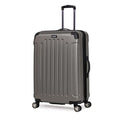 Kenneth Cole REACTION Renegade Luggage Expandable 8-Wheel Spinner Lightweight Hardside Suitcase, Silver, 28-Inch Checked