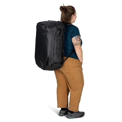 Osprey Transporter 65L Lightweight Travel Duffel Bag - Water Resistant Durable Gear Bag for Men and Women, Pine Leaf