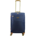 Tommy Bahama 26 Inch Rolling Luggage, Soft Sided Suitcase with Spinner Wheels, Blue
