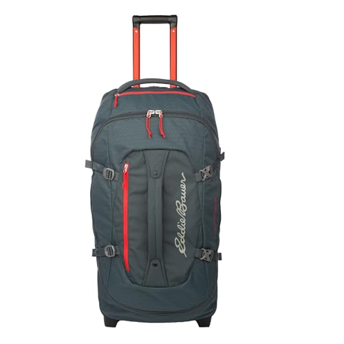 Eddie Bauer Expedition Rolling Duffel Bag with Wheels | Travel | Check-In | Luggage | Rugged | Durable - Storm, 30"