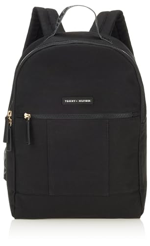 Tommy Hilfiger Men's Flag Backpack, BLACK, One Size