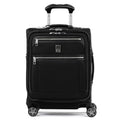Travelpro Platinum Elite Softside Expandable Carry on Luggage, 8 Wheel Spinner Suitcase, USB Port, Men and Women, International, Shadow Black, Carry On 19-Inch
