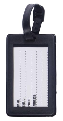 Harley-Davidson Set of 2 Luggage Tags, Sport Stripe H-D Script Logo - Black
