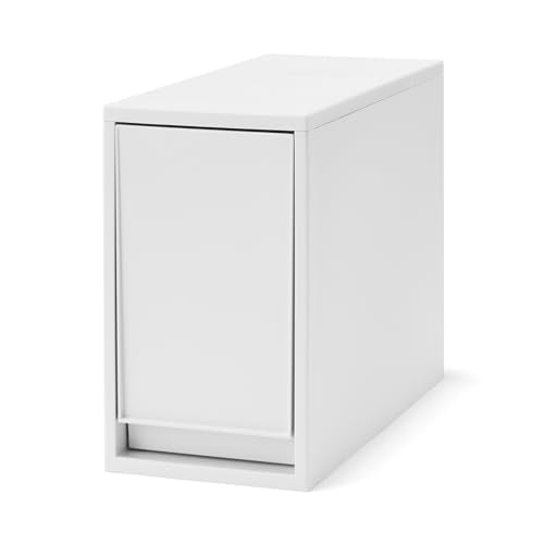 無印良品 MUJI 84425028 Recycled Polypropylene Storage Stocker, Extra Large, White Gray