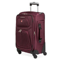 SWISSGEAR Sion Softside Expandable Spinner Luggage Durable Lightweight Travel Suitcase, Merlot, Carry-On
