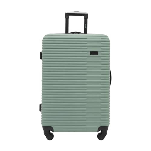 kensie Women's Hillsboro Luggage & Travel Bags Set, Green Granite, 4 Piece Set