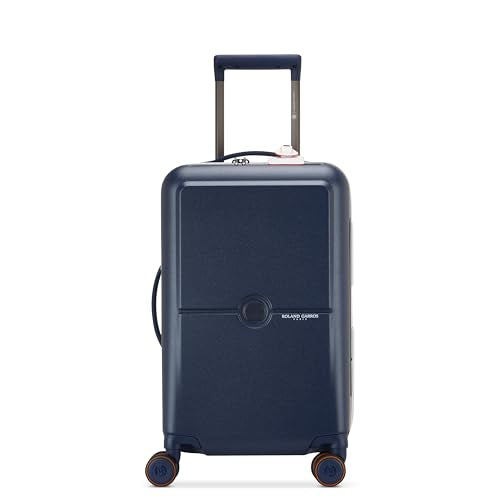 DELSEY Paris Roland-Garros Hardside Luggage with Spinner Wheels, Navy Blue, Carry-On 20 Inch