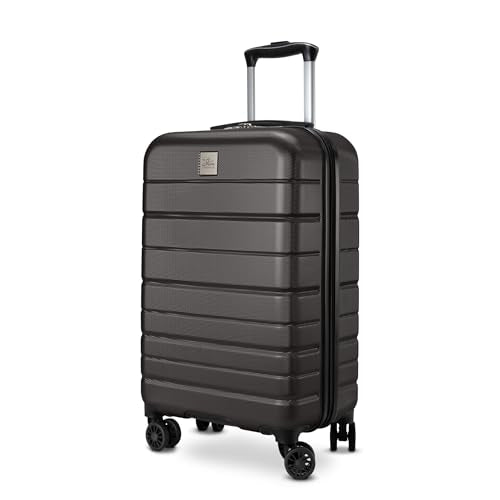 Skyway Epic 2.0 Hardside Lightweight and Durable ABS Shell Luggage, Spacious with Dual Spinning Wheels, Comfort Grip, Men and Women, Carry-on, 20-inch, Midnight