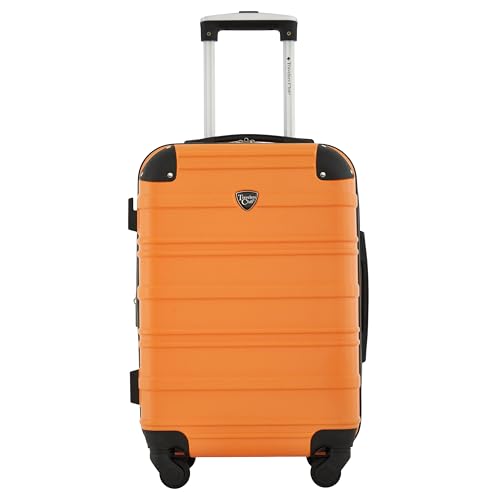 Travelers Club Phoenix Luggage, Sun Orange, 22-Inch Carry-On