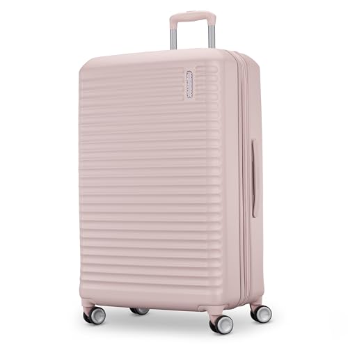 American Tourister Stratum 3.0 Large 28-Inch Spinner, Airline Approved, Durable Hardside Luggage, Expands 1.5", RightHeight™ Adjustable Handle, Pink Blush