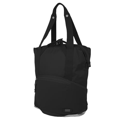 Eddie Bauer Skylar Tote Bag | Everyday Carry | Work | Travel | Laptop Sleeve | Mesh Side Pockets | Convertible | Top Handle | Adjustable | 25L Capacity - Black