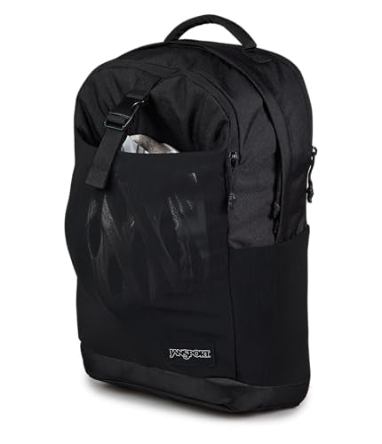 JanSport Journey Pack Backpack – Large Main Compartment, Dual Water Bottle Pockets, 15-inch Padded Laptop Compartment with Tricot Lined Sleeve, Black