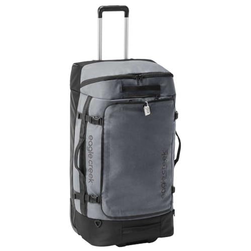 Eagle Creek Cargo Hauler XT Wheeled Duffel - Wheeled Backpack Duffel - Deployable Backpack Straps - Lockable U-Lid & Easy Access Compartment - 32" - Charcoal