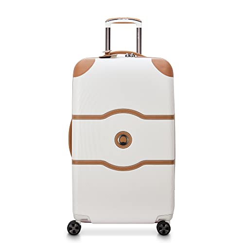 DELSEY PARIS Chatelet Air 2.0 - Hardside Checked Luggage Trunk 26 Inch - TSA Lock - 360° Spinner Wheels - Polycarbonate Travel Suitecase - Angora
