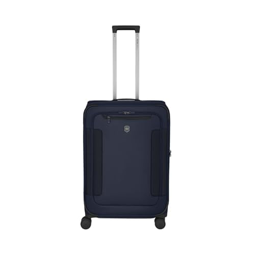 Victorinox Werks Traveler 7.0, Medium Case, 8-Wheel Softside Expandable Travel Case, Navy Blue