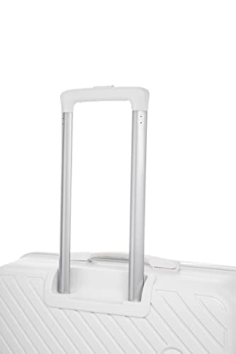 Rockland Prague Hardside Luggage with Spinner Wheels, Ivory, 3-Piece Set (20/24/28)