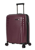 Pathfinder Nova 20 Inch Carry On Luggage Collection - Expandable Scratch Resistant (ABS + PC) Hardside Suitcase - Designer Lightweight Bag with 8-Rolling Spinner Wheels (Plum)