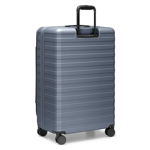 Traveler's Choice Novia Top Opening Expandable Polycarbonate Luggage with Spinner Wheels, Slate Blue, 30-Inch Large