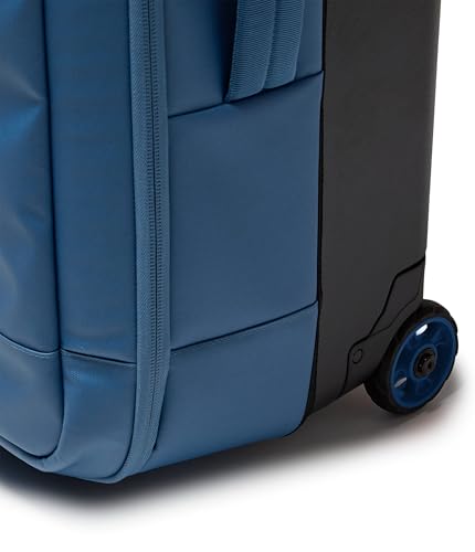 Jansport Good Latitude 95L Rolling Duffel Bag - Checked Bag, Heavy Duty Travel Suitcase with Wheels, TSA Lock & Polycarbonate Hard Shell Bottom, Elemental Blue