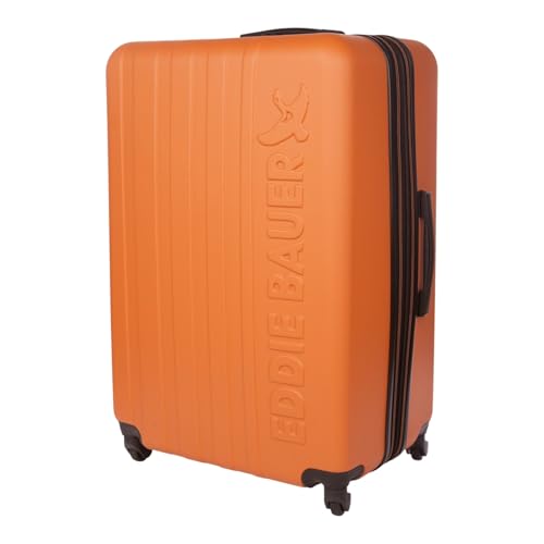 Eddie Bauer Flatiron Check-In 32" Luggage | Hardside | Spinner Wheels | Expandable | Lightweight | Travel Essentials - Paprika