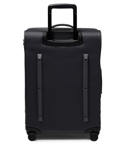 JanSport Good Latitude Checked Spinner Suitcase - 68L Water Resistant Travel Luggage - 26-inch Large Durable Lightweight Rolling Hardside Softside Bag, Smokey Grit