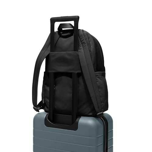 Away Featherlight Large Backpack for Travel & Work - Ergonomic Lightweight Bag with 16 Inch Laptop Sleeve, Passport Pocket & Trolley Sleeve,Jet Black