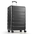 HealSmart Hardside Carry-On Luggage, Expandable Portable Hardshell Luggage with Spinner Wheels, Lightweight Suitcase TSA Lock, 28 Inch, Black