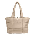 adidas Quilted Tote – Puffer Shoulder Bag, All Me/Crystal Linen Beige, OSFA
