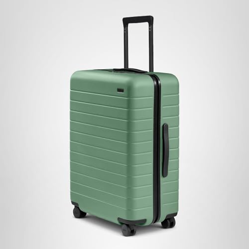 Away Medium Checked Luggage - 26-Inch Lightweight Hardside Suitcase with Custom WhisperGlide 360° Wheels, Interior Compression System, TSA-Accepted Lock - Sea Green