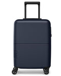 July Carry On Expandable Light - 18.31" Airline Approved Carry On Luggage with Wheels, Travel Suitcase for Men & Women - Premium Rolling Suitcase, TSA Lock, Polycarbonate Shell - Navy