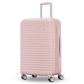 American Tourister Stratum 3.0 Medium 24-Inch Spinner, Airline Approved, Durable Hardside Luggage, Expands 1.5", RightHeight™ Adjustable Handle, Pink Blush