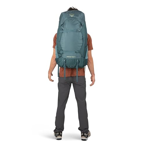 Osprey Farpoint Trek 55L Men's Travel Backpack - Hybrid Backpacking & Travel Bag with Internal Organization, Black