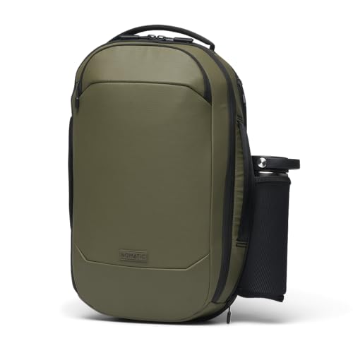 NOMATIC Navigator RS Pack 15L: 15L Premium Backpack w/ 6L Built-In Expansion - Water Resistant Anti Theft Backpack - Laptop Bag - Computer Backpack - Expandable Ranger Green Backpack